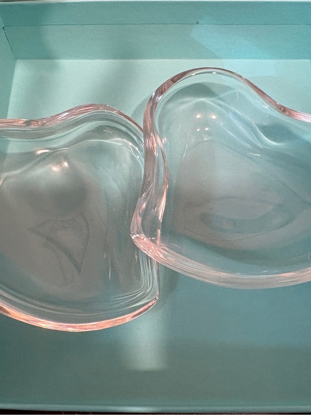 Tiffany & Co Crystal Heart Shaped Box Elsa Peretti New